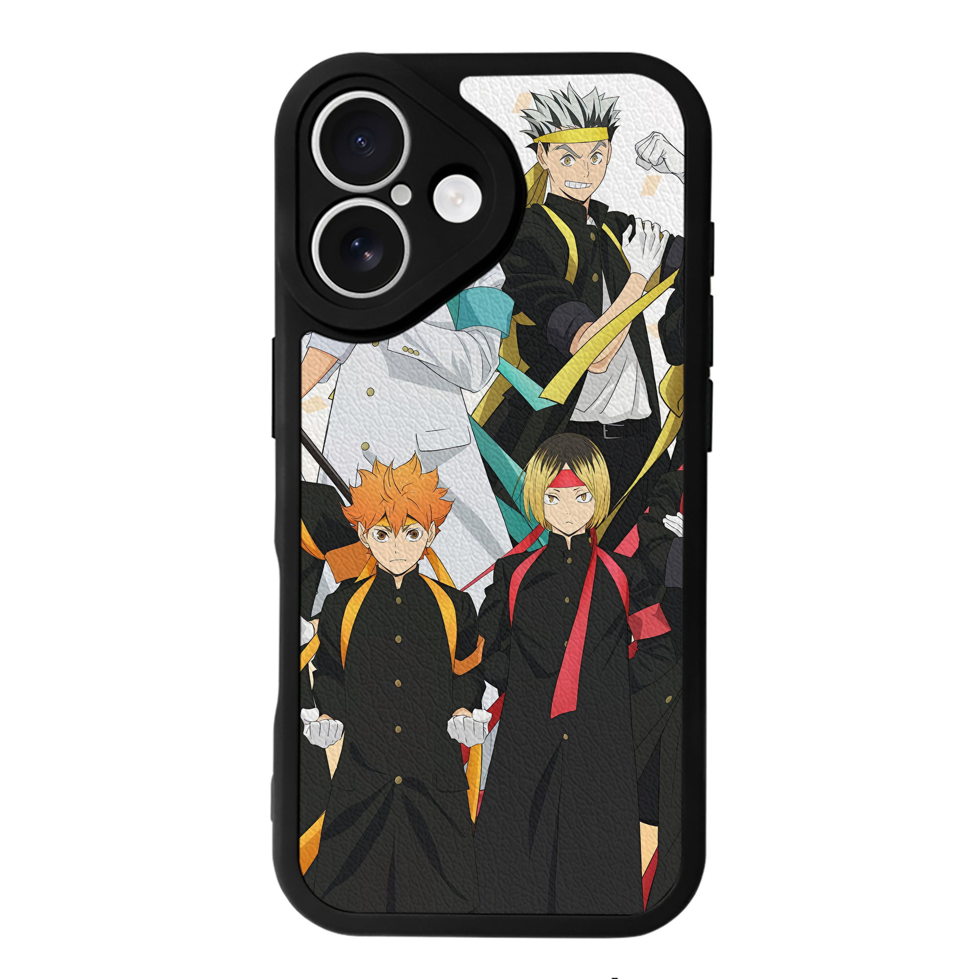 （画像用） ハイキュー!! Haikyu!! 【iPhone 16シリーズ対応】シリコンスマホケース（レザー調） 材質：シリコン